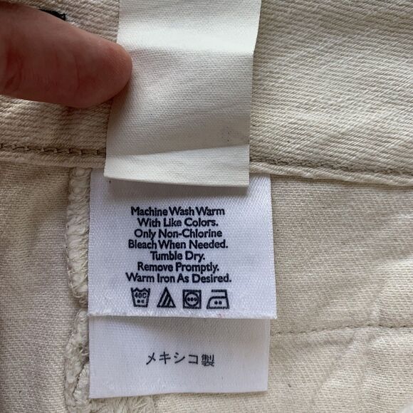 VTG Eddie Bauer Women's Size 16R White Flared Jeans Pants (Measures 37W x 32.5L) - Picture 7 of 11